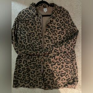 Ellison women’s medium Leopard Print Jacket NWT